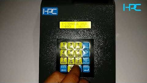 HPC BILLING MACHINE WITH ANDROID APP