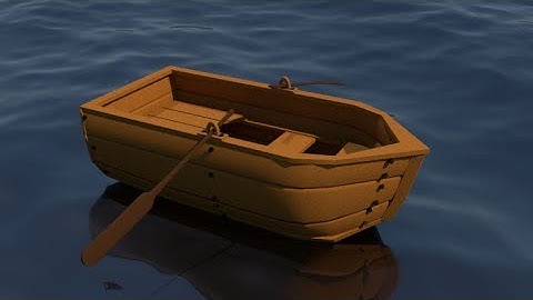 boat Texturing lighting and rendering In Maya