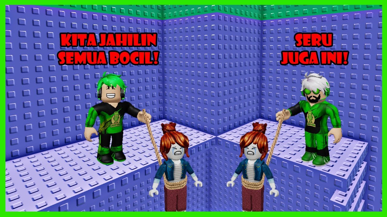 Darlung & Wak Darlung Jahilin Bocil-Bocil Pake Tali Kematian Di Troll Player Tower Roblox