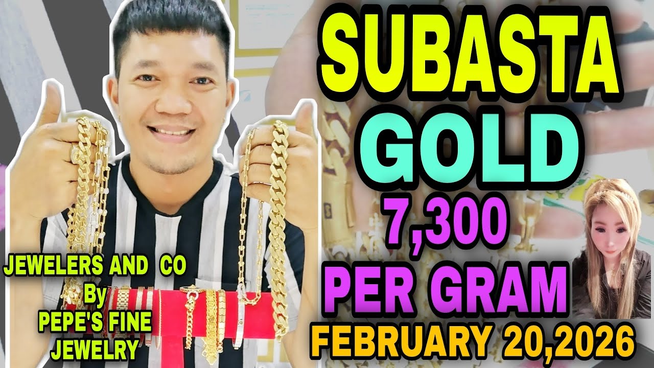 SUBASTA GOLD 7,300 PER GRAM | FEBRUARY 20,2026 | JEWELERS & CO BY PEPE'S FINE JEWELRY #gold #jewel