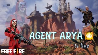 AGENT ARYA YT IS Live || FREE FITE INDIA ||Telugu community #agentaryayt1823 #teluguplayer #freefire