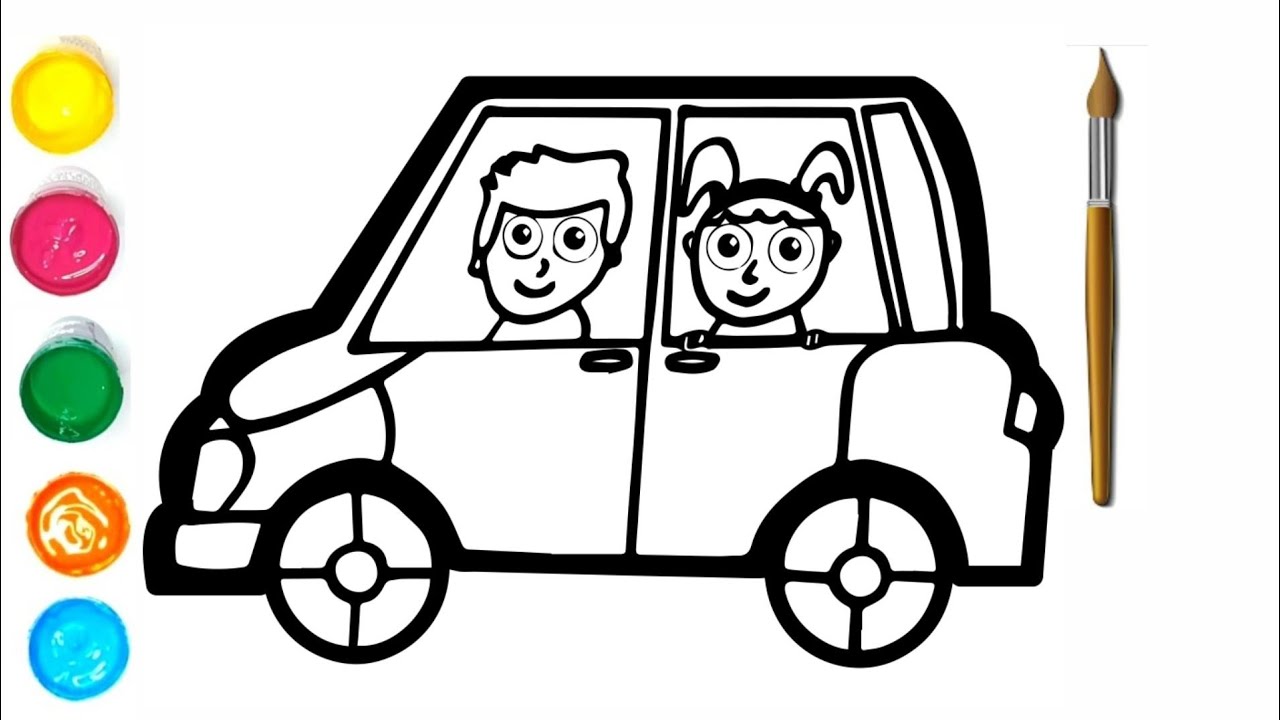 How to draw a toy car for kids and toddlers Drawing a car with easy