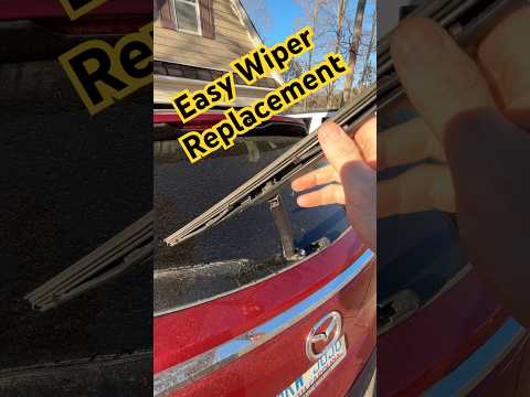 Easy Rear Wiper Replacement Mazda #automobile #diy #windshieldwipers