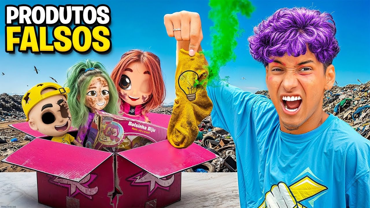 ENCONTREI UMA CAIXA COM PRODUTOS FALSOS DOS ROSAS NO LIXO *o pior aconteceu 