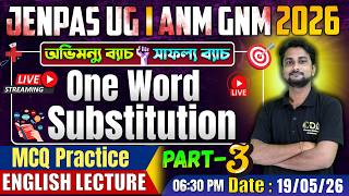 One Word Substitution | ANM GNM English Class 2026 | JENPAS UG 2026 English For Competitive Exams