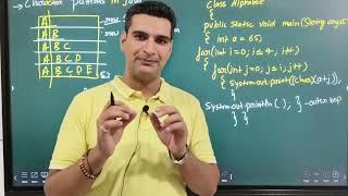Character pattern ||ABCDE|| programming in Java || All in one Video Net Worth