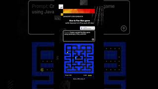 #pacman  #game  with gemini 2.5 pro #javascript  #gamedev