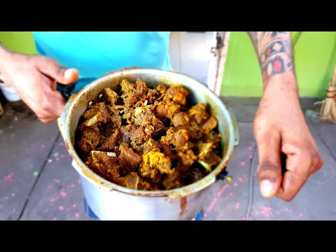 Young KING of Curried Goat Jamaica!! Street FOOD in KINGSTON!!