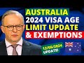 Australia visa age limit and exemptions in 2024  age limit for australia visa update