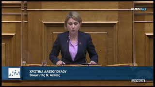 Ομιλία στη Βουλή για το νέο Αναπτυξιακό Νόμο