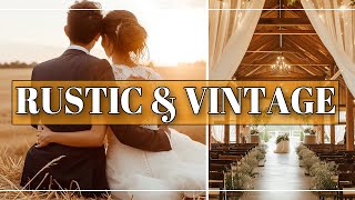Rustic & Vintage Wedding Decor Ideas 2024 🌾