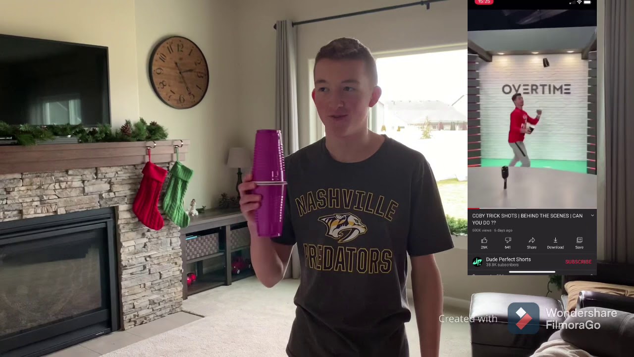 Trick Shot Cup Challenge! / Jaeden Sports