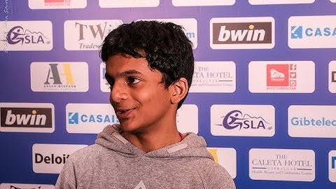 Round 8 Gibraltar Chess post-game interview with Nihal Sarin