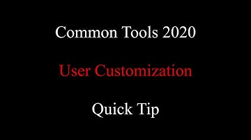 Common Tools 2020 for Modo: User Customization Quick Tip