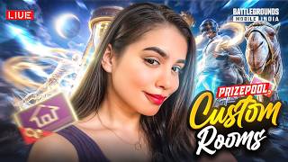 UNLIMITED PRIZE POOL CUSTOM ROOM MATCHES LIVE | BGMI LIVE   #shortslive #customroom  #bgmilive