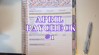 April 2024 Paycheck #1 | Bi-weekly | Budget With Me |