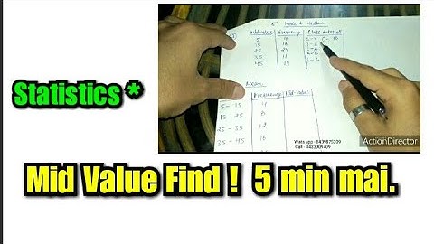 Statistics Mid Value to class Intervel #Commerce #student #lockdown