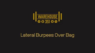 Lateral Burpees Over Bag