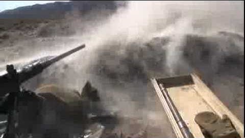 Marines Fire Heavy Machine Guns - M240 .50 Cal