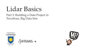 Lidar Basics Part 3: Building data projects in TerraScan and Microstation, to support large datasets