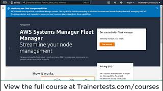 AWS Systems Manager SSM agent by Trainertests.com