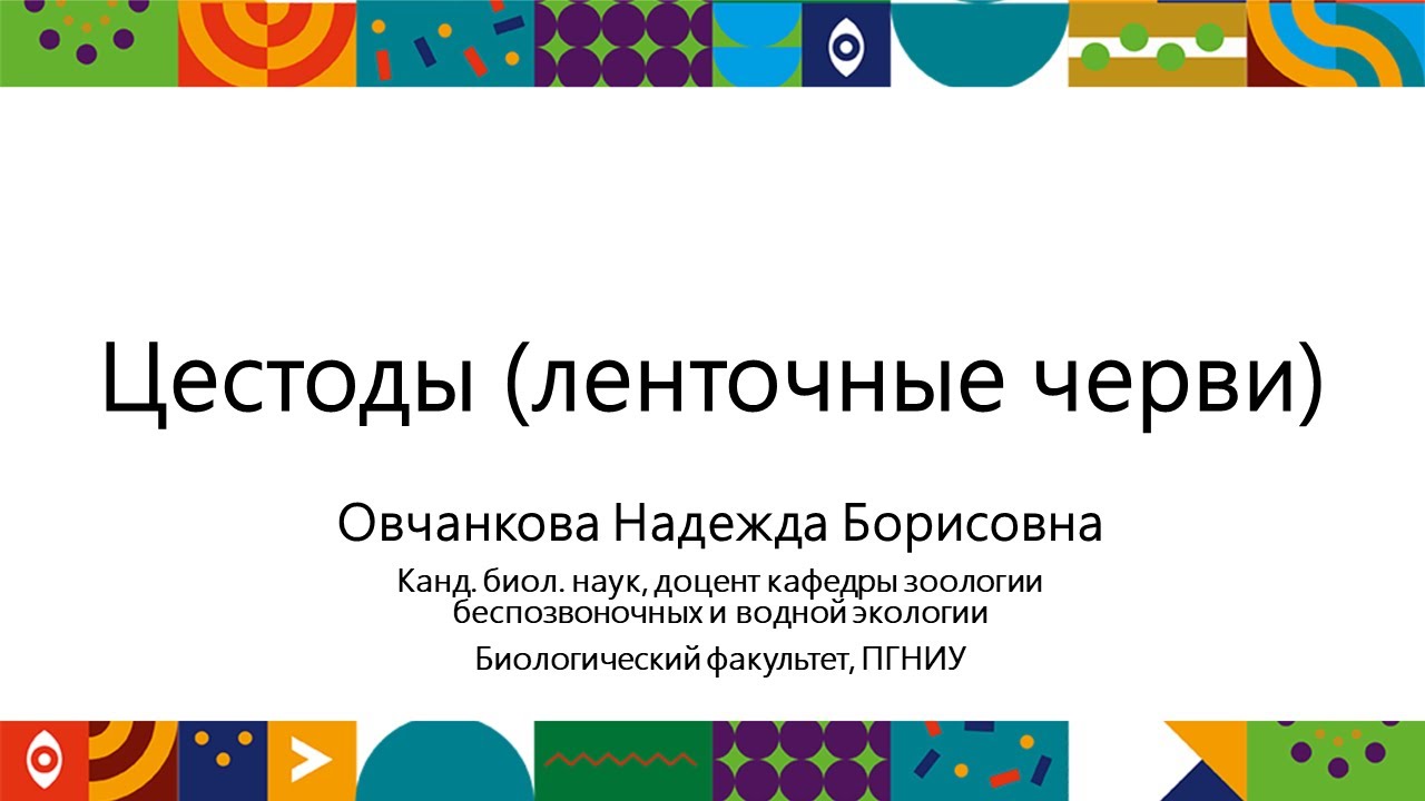 Цестоды | Открытый университет