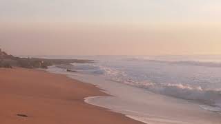 Ocean Waves Crashing on the Beach After the Sunset - Nature Sounds - 4K UHD 2160p