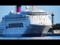 Ambience (AMBASSADOR cruise line) cruise ship in Klaipeda port