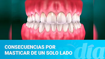 ¿Está bien masticar sólo por un lado?