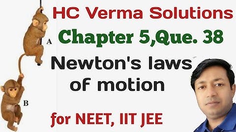 HC Verma Solutions#Que. no. 38#chapter -5#Newton