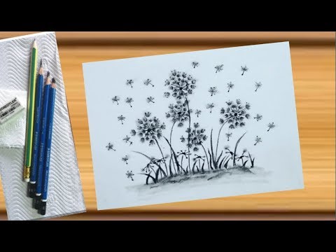 วีดีโอ: วิธีการวาดดอกไม้ด้วยดินสอ