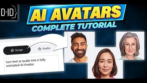 How to Make AI Avatars - D-ID Tutorial