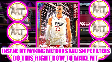 INSANE MT MAKING METHODS + SNIPE FILTERS! DO THIS RIGHT NOW TO MAKE MILLIONS! NBA 2K20 MY TEAM