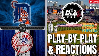 🔴LIVE Detroit Tigers vs New York Yankees - Play-By-Play & Reactions (5/5/24)