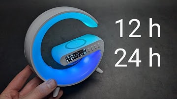 Can you Change Time Format 12h / 24h on Smart Light Sound Machine G63 Bluetooth Speaker Charger