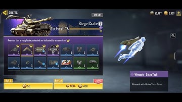 I got unlucky opening the Siege Crate.