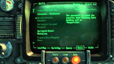 Fallout 3 Walkthrough - Pip Boy and Terminal #15 - MSP