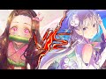 NEZUKO KAMADO VS EMILIA | RESULTADO Y SEGUNDO DUELO | TORNEO DE WAIFUS 2020