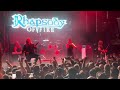 Rhapsody of fire  reign of terror  live in chile 2024