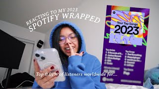 reacting to my spotify wrapped