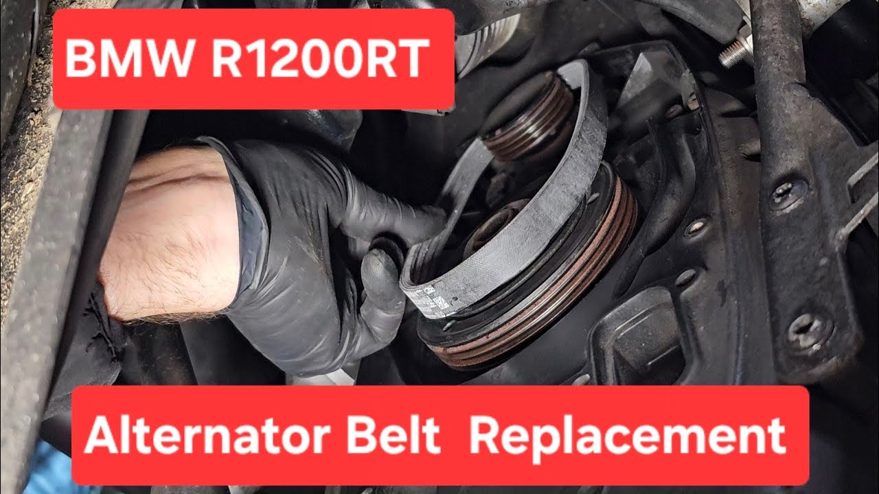 Замена ремня генератора на BMW R1200RT (2010)