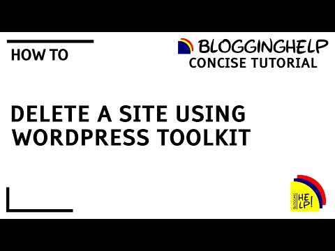 How to delete a site using WordPress Toolkit