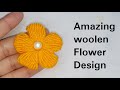 latest embroidery trick with spoon handmade flower