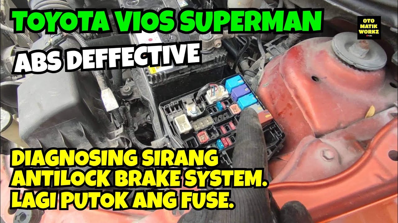 TOYOTA VIOS 2017 AT - DEFFECTIVE ANTILOCK BREAKING SYSTEM MODULE (ABS ...