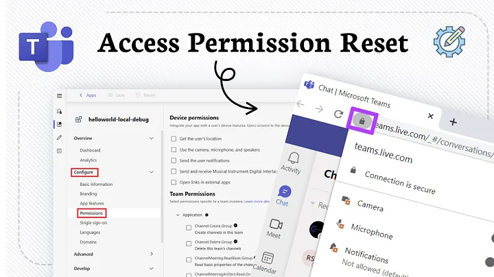 How to reset permissions in microsoft teams
