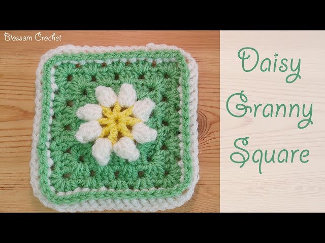 Crochet: 3D Textured Flower Granny Squares