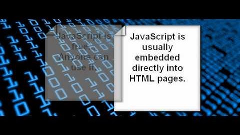 HTML 5 JavaScript Lesson-2  What is Javascript?