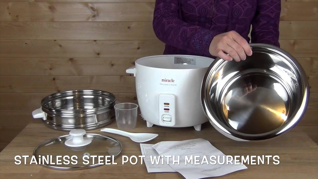 Miracle Exclusives Miracle Stainless Steel Rice Cooker ME-81 Product  Overview 
