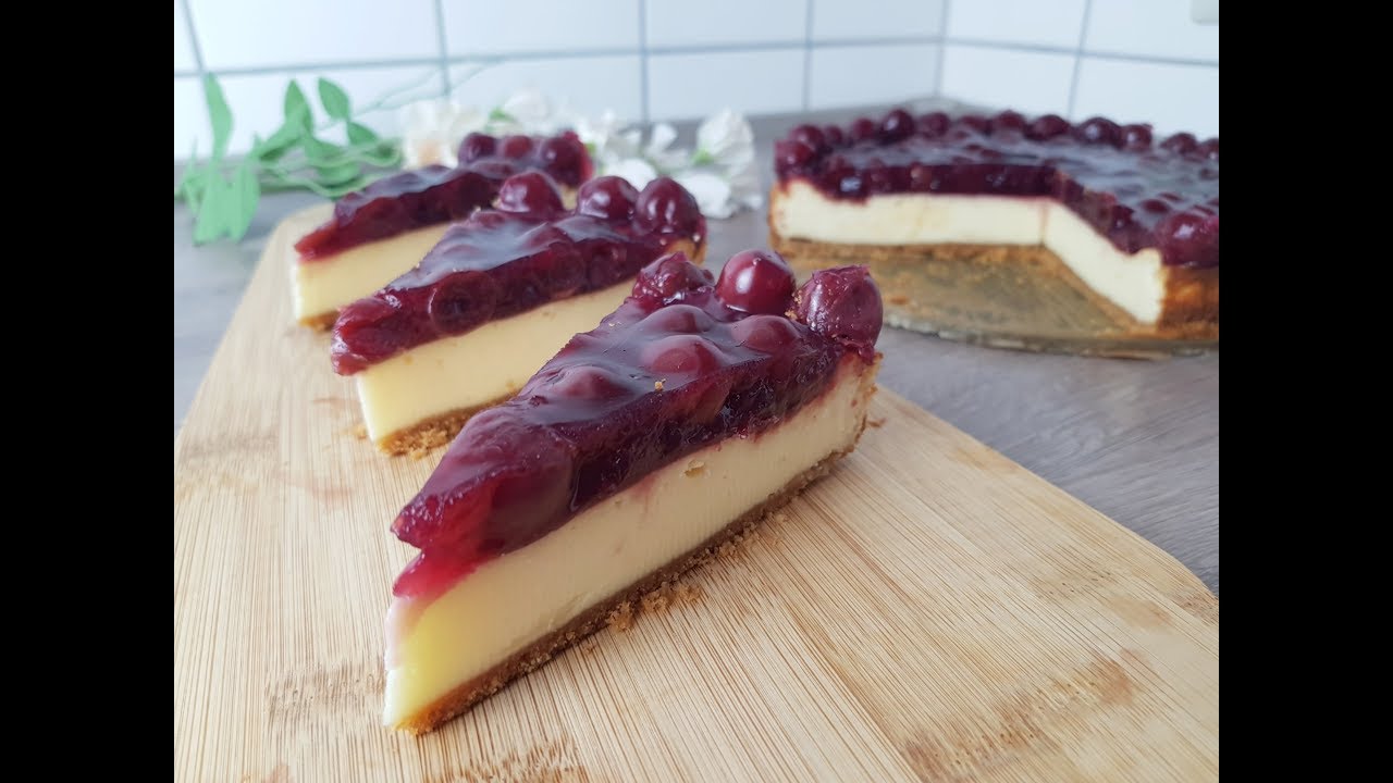 Leichter Kirsch Cheesecake Cherry Cheesecake ♥ P&S Backparadies YouTube