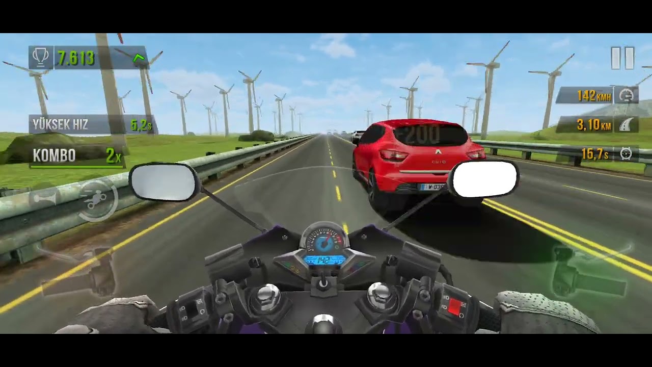 Traffic rider oynadım 